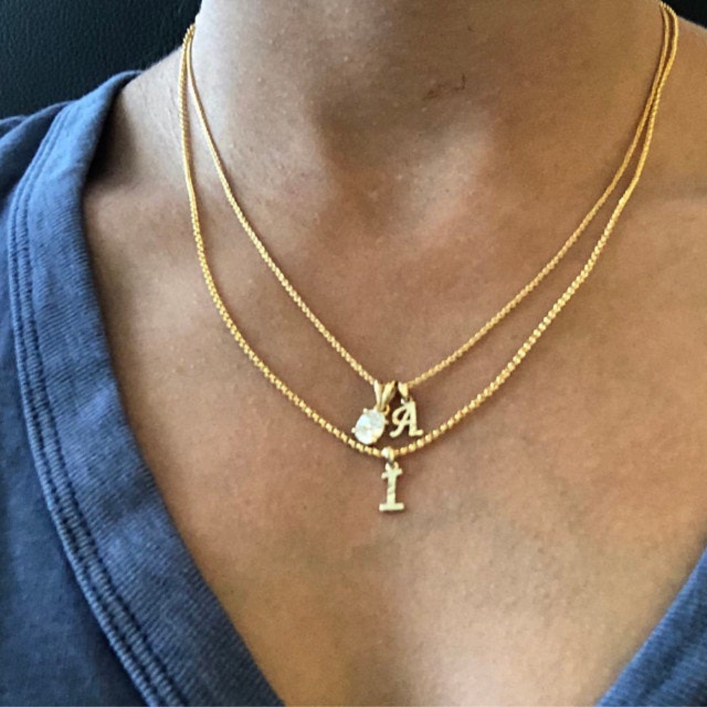 14k Gold Initial Charm